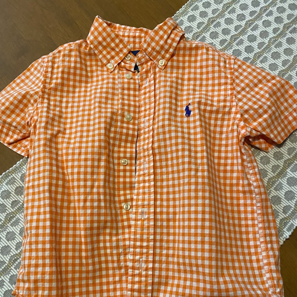 Polo button up short sleeve shirt